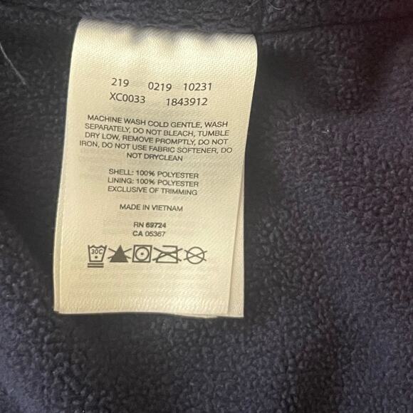 Columbia Boys Size 4T Red Navy Blue Fleece Lined Full Zip Hooded Jacket - Picture 7 of 8